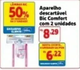 Mercado Extra Aparelho descartável Bic Comfort oferta