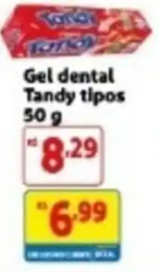 Mercado Extra Gel dental Tandy tipos oferta