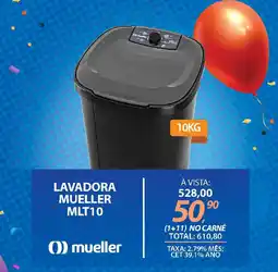 Lojas Cem Lavadora mueller mlt10 oferta