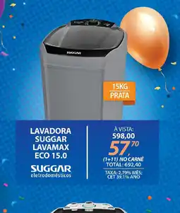 Lojas Cem Lavadora suggar lavamax eco 15.0 oferta