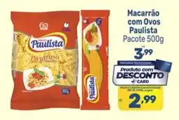 Supermercados Jau Serve Macarrão com Ovos Paulista oferta