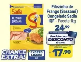 Supermercados Jau Serve Filezinho de Frango (Sassami) oferta