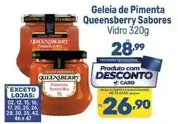 Supermercados Jau Serve Geléia de Pimenta Queensberry Sabores oferta