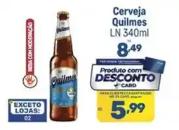 Supermercados Jau Serve Cerveja Quilmes LN oferta