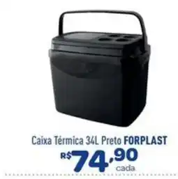 Comjol Caixa Térmica 34L Preto Forplast oferta
