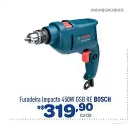 Comjol Furadeira Impacto 450W GSB RE BOSCH oferta