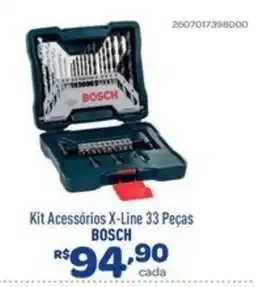 Comjol kit acessórios x-line 33 peças bosch oferta