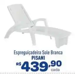 Comjol Espreguiçadeira Sole Branca PISANI oferta
