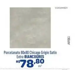 Comjol Porcelanato 80x80 Chicago Grigio Satin oferta