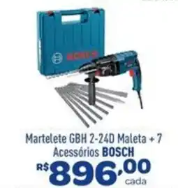 Comjol Martelete gbh 2-24d maleta + 7 acessórios bosch oferta