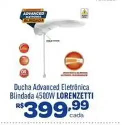 Comjol Ducha advanced eletrônica blindada 4500w lorenzetti oferta