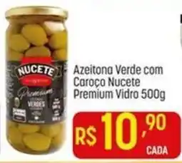 Muffato Azeitona verde com caroço nucete premium vidro oferta