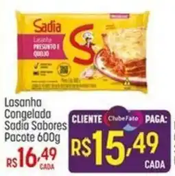Muffato Lasanha congelada sadia sabores oferta