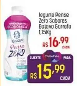 Muffato logurte pense zero sabores batavo garrafa oferta