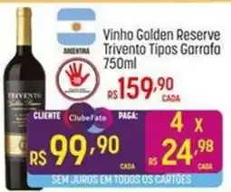 Muffato Vinho Golden Reserve Trivento Tipos Garrafa oferta