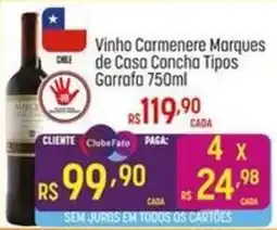 Muffato Vinho Carmenere Marques de Casa Concha Tipos Garrafa oferta