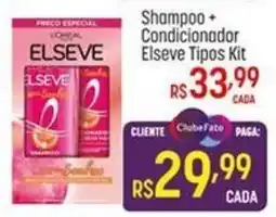 Muffato Shampoo + Condicionador Elseve Tipos oferta