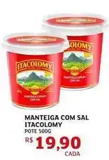 Assaí Atacadista Itacolomy - manteiga com sal oferta