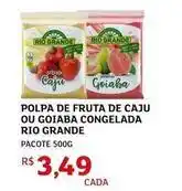 Assaí Atacadista Grande rio - polpa de fruta de caju ou goiaba congelada oferta