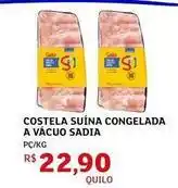 Assaí Atacadista Sadia - costela suína congelada a vácuo oferta