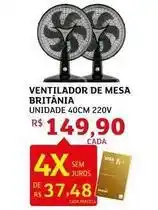 Assaí Atacadista De - ventilador de mesa britânia oferta
