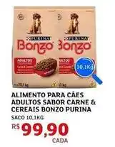 Assaí Atacadista Purina - alimento para cães adultos sabor carne & cereais bonzo oferta
