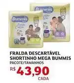 Assaí Atacadista Bummis - fralda descartável shortinho mega oferta