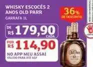 Assaí Atacadista Old parr - whisky escoces 2 anos oferta