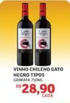 Assaí Atacadista Gato negro - vinho chileno tipos oferta