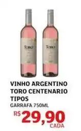 Argentino - vinho toro centenario