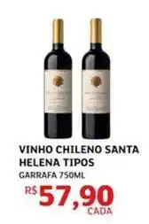Assaí Atacadista Santa helena - vinho chileno tipos oferta