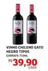 Assaí Atacadista Gato negro - vinho chileno tipos oferta
