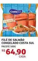 Assaí Atacadista Costa sul - filé de salmão congelado oferta