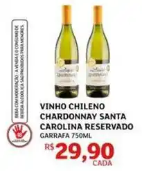 Assaí Atacadista Carolina - vinho chileno chardonnay santa carolina reservado oferta