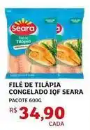 Assaí Atacadista Seara - filé de tilápia congelado iqf oferta