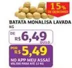 Assaí Atacadista De - batata lavada oferta