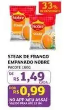 Assaí Atacadista Nobre - steak de frango empanado oferta