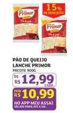 Assaí Atacadista Primor - pão de queijo oferta
