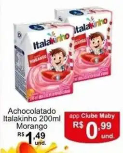 Maby Supermercados Achocolatado Italakinho Morango oferta