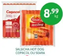 Superbom Supermercado Salsicha hot dog copacol ou seara oferta
