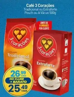 Rede Bom Lugar Café 3 Corações Tradicional ou Extraforte oferta