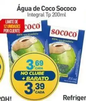 Rede Bom Lugar Água de Coco Sococo Integral oferta
