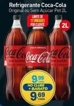 Rede Bom Lugar Refrigerante coca-cola original ou sem açúcar pet oferta