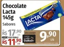 Supermercado Dalben Chocolate Lacta Sabores oferta