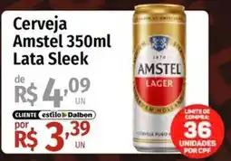 Supermercado Dalben Cerveja Amstel Lata Sleek oferta