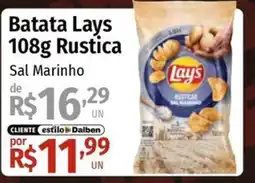 Supermercado Dalben Batata lays rustica sal marinho oferta