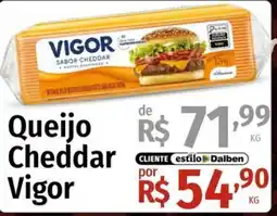 Supermercado Dalben Queijo cheddar vigor oferta
