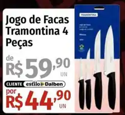 Supermercado Dalben Jogo de Facas Tramontina 4 Peças oferta