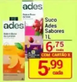 X Supermercados Suco Ades Sabores oferta