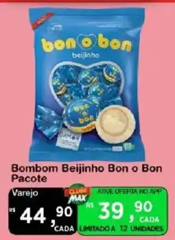 Max Atacadista Bombom Beijinho Bon o Bon Pacote oferta